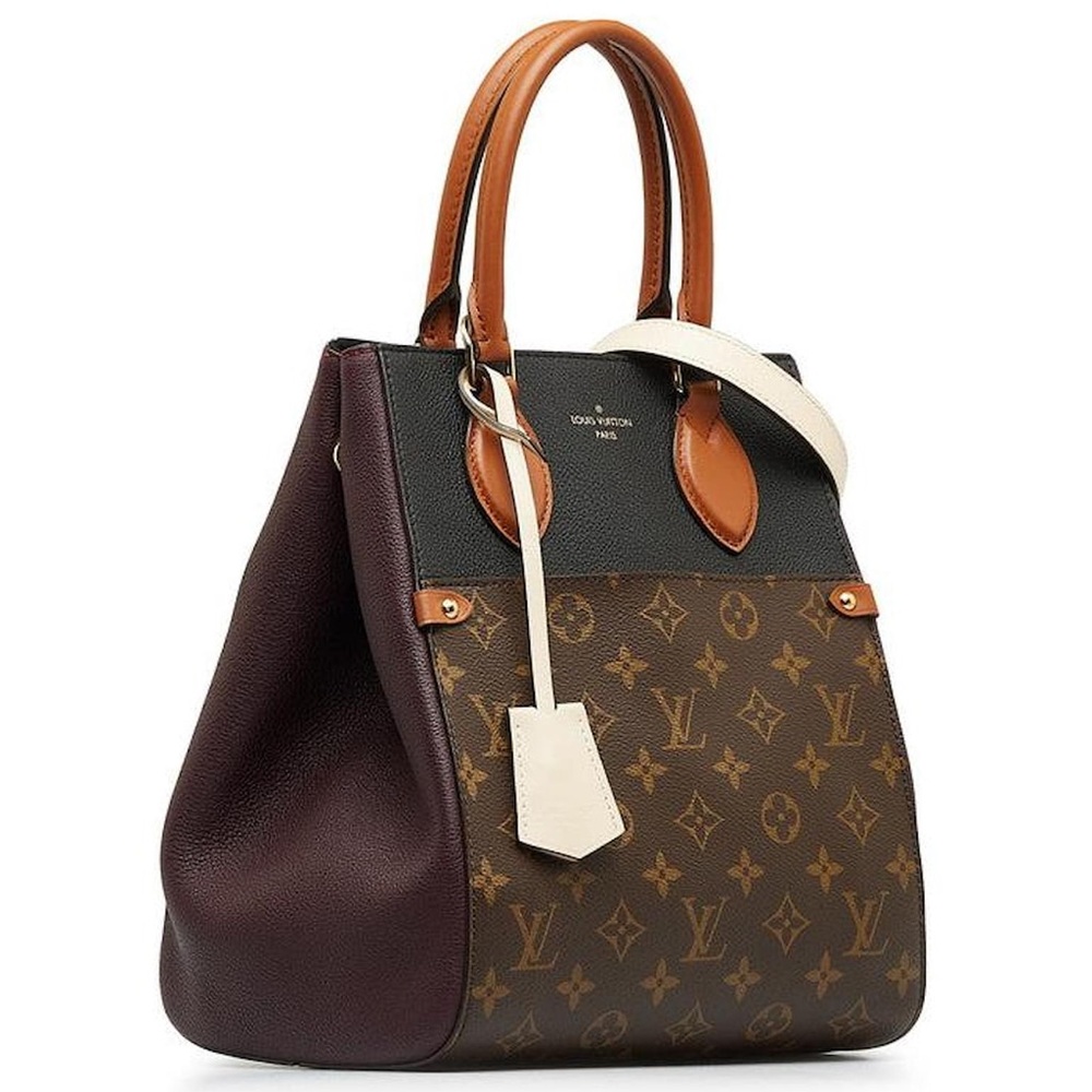 Auth Louis Vuitton Bag • Fold Tote Monogram MM Authentic Louis Vuitton Handle - Picture 3 of 8